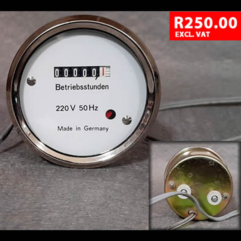 Hour meter 220v 50hz Betriebsstunden
